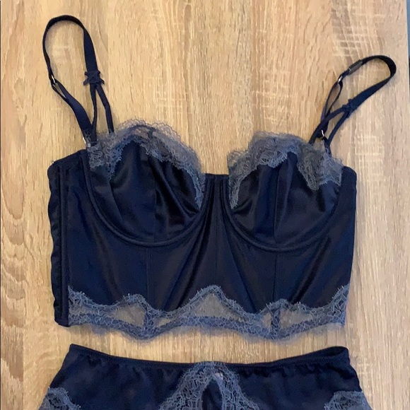 navy blue lingerie